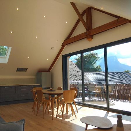 Gîte clair, spacieux et cosy avec vue sur le massif de la Chartreuse Sainte-Helene-du-Lac Extérieur photo
